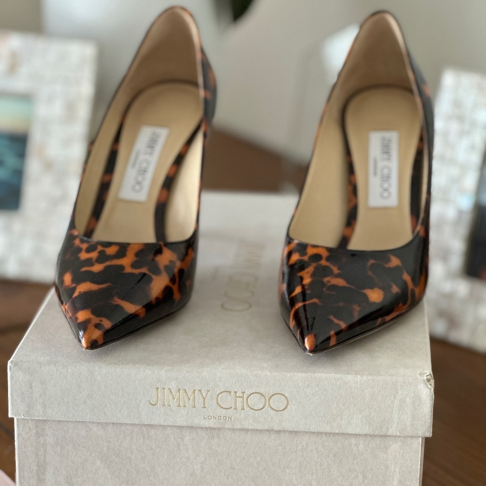 Jimmy Choo Love 85 Tortoise Pump 38.5